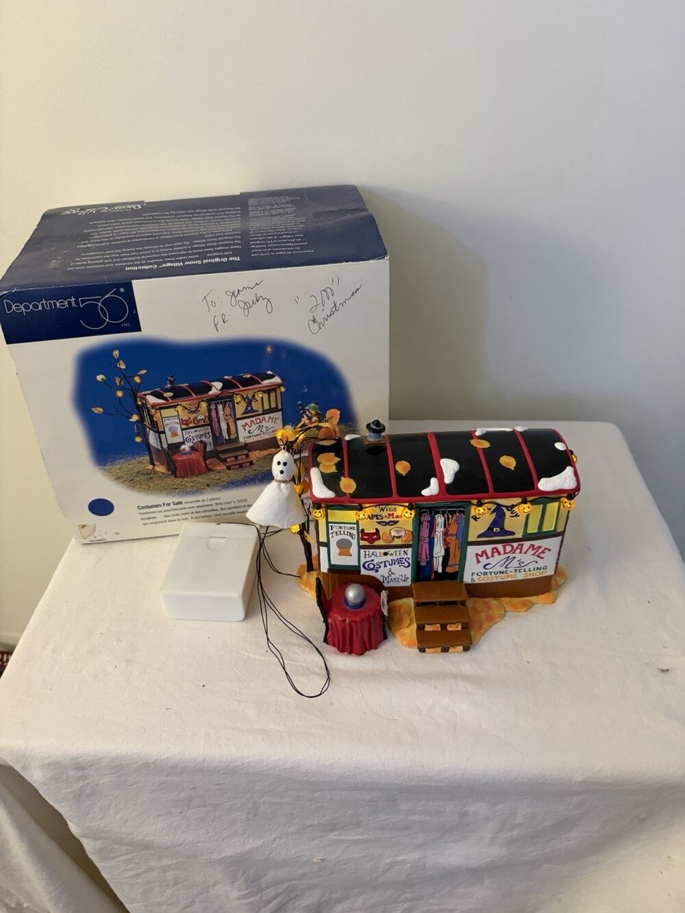 Dept 56 Snow Village Halloween Costumes For Sale 54973 Retired 1998 FLAWED